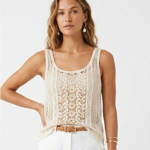 TART Elegant Cream Lace Women’s Top